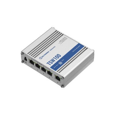 TSW100 Industrial POE+ Ethernet Switch 5x1000 Mbps, PoE