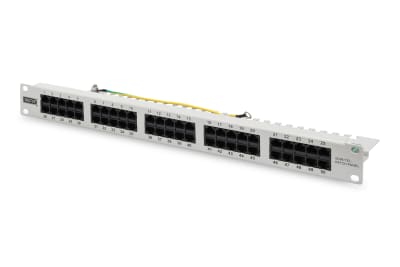 CAT 3 ISDN patch panel, unSH, grey