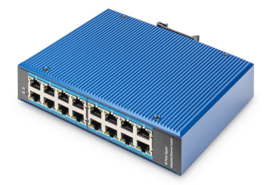 Industrial 16-Port Gigabit Switch, unmanaged