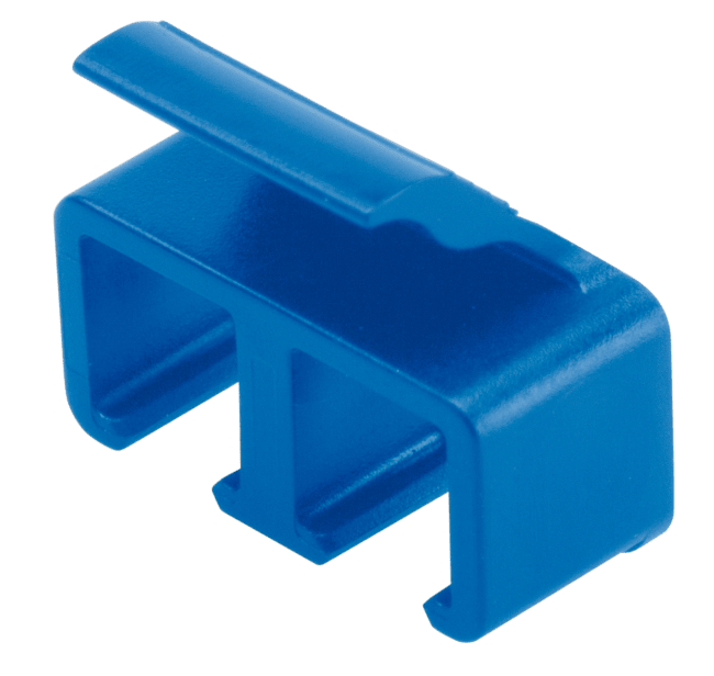 FLC-DUP-BG1 LC DUPLEX CLIP BLÅ (100)