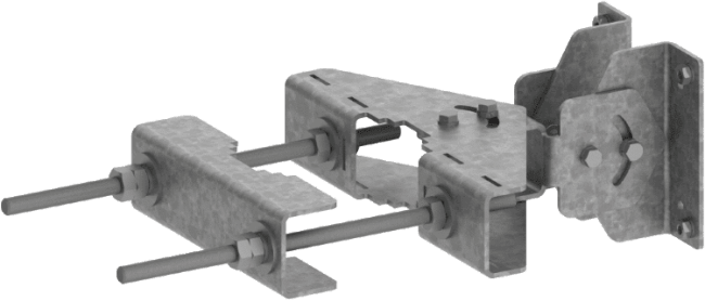 Dual Axis Tilt Antenna Mounting Bracket Kit (ø5-11cm)