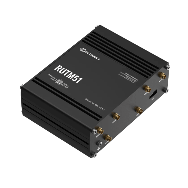 RUTM51 Industrial 5G Budget Router, Dual-SIM, Wifi, WAN