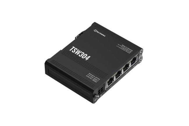 TSW304 DIN Rail Ethernet Switch 4x1000 Mbps