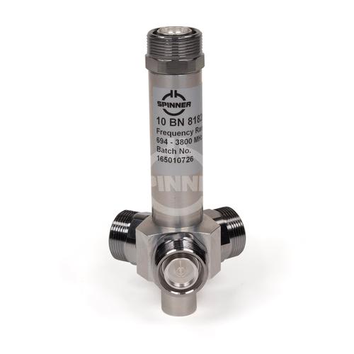 Coaxial 3-way splitter 500 W 694-3800 MHz 7-16 f