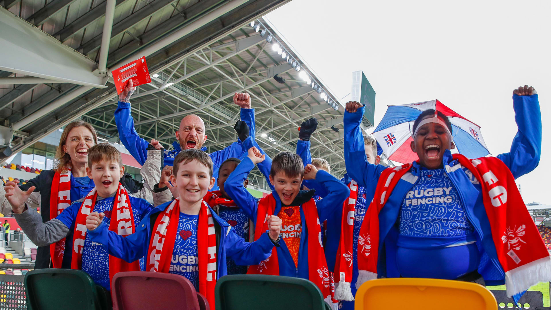 Lawford United cheering