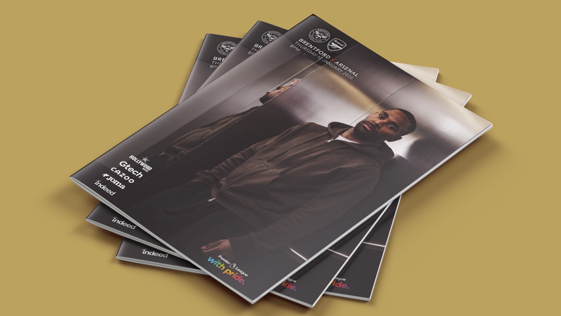 Rico Henry matchday programme cover spread 