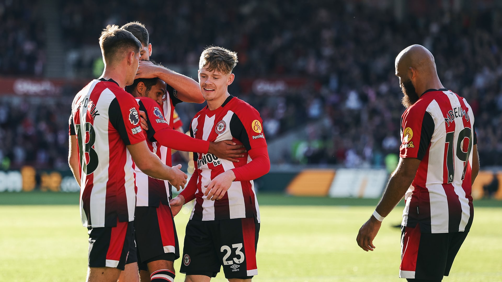 Brentford celebration