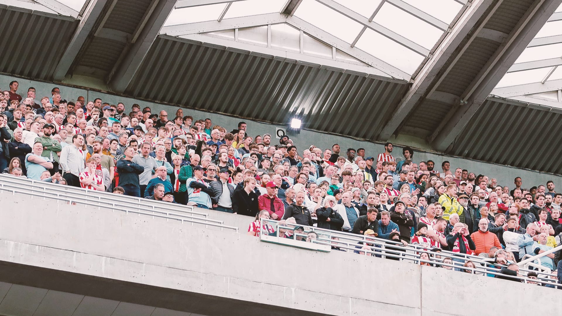 Brentford fans, St James' Park 