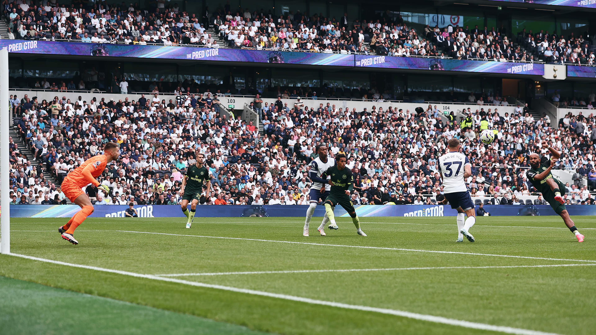Bryan Mbeumo v Tottenham