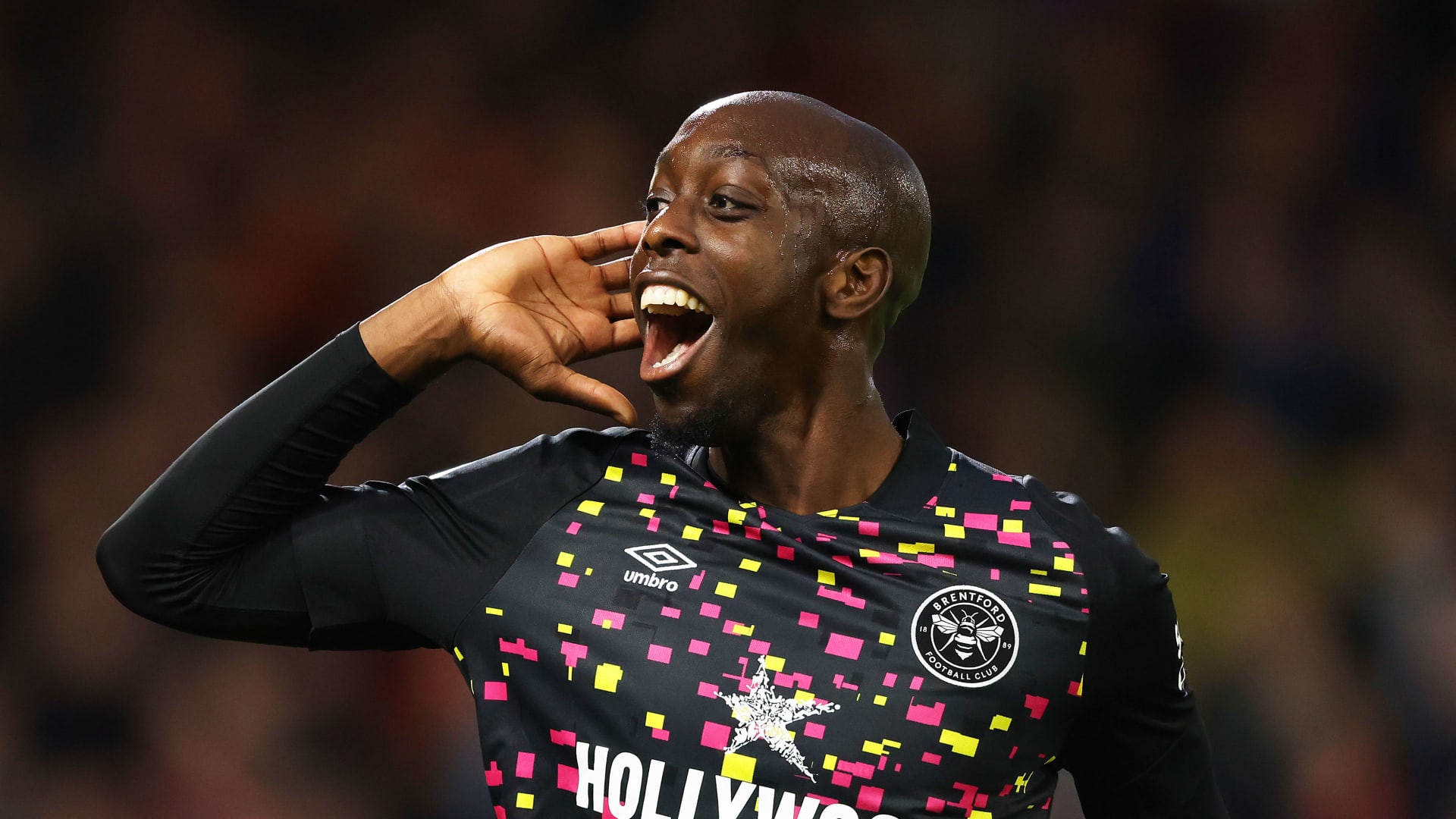 Wissa celebrates goal