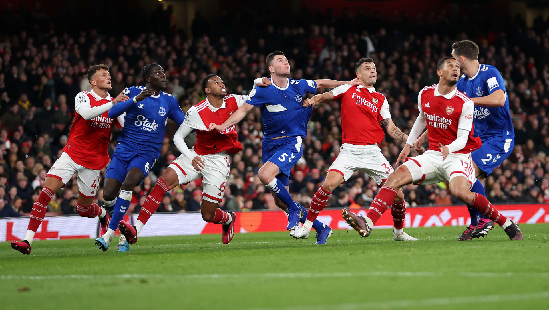 Arsenal v Everton set-piece