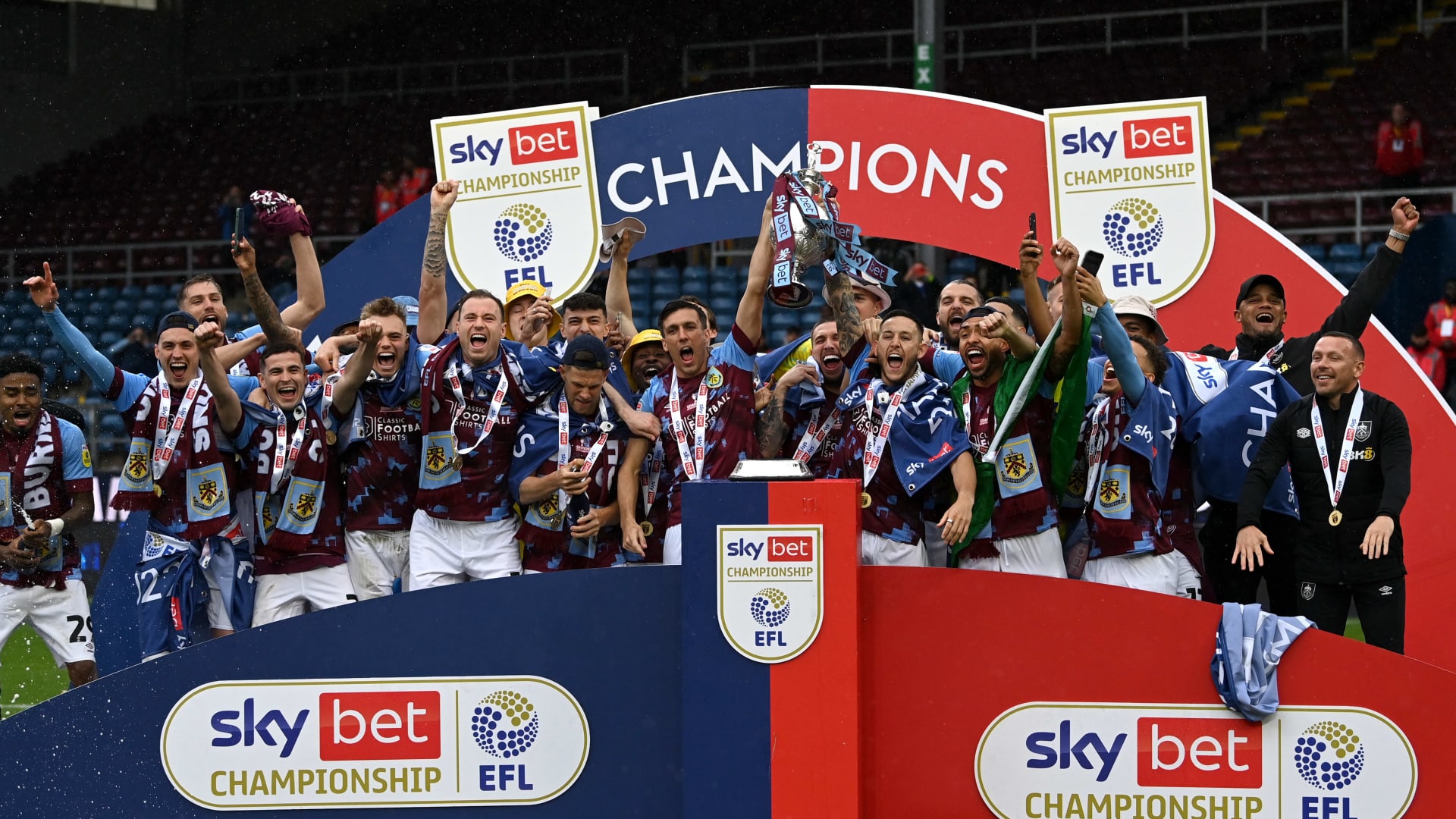 Burnley trophy lift