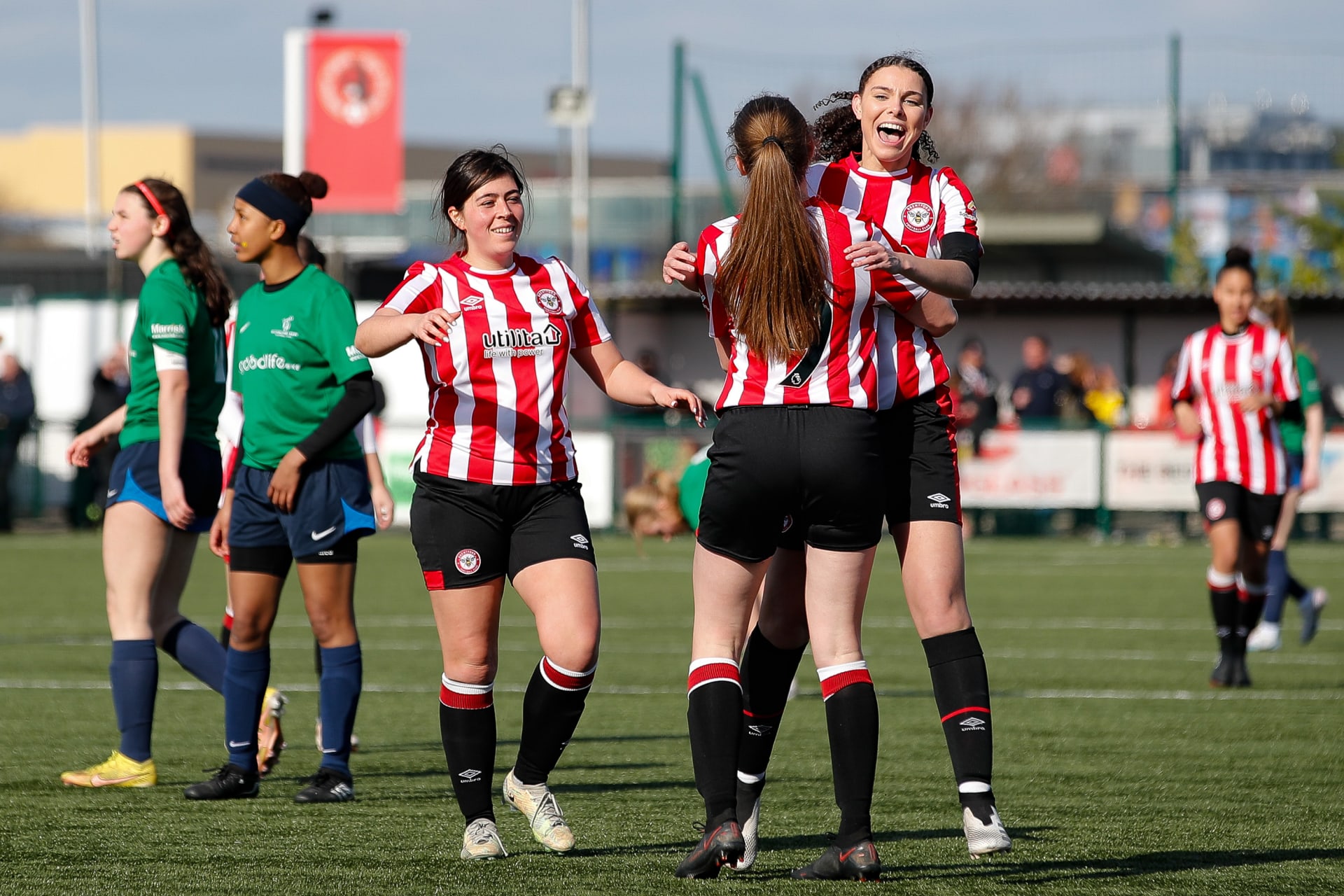 Brentford Women celebrate