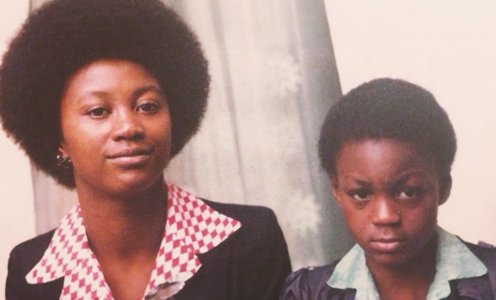 Young Marcus Gayle with mum