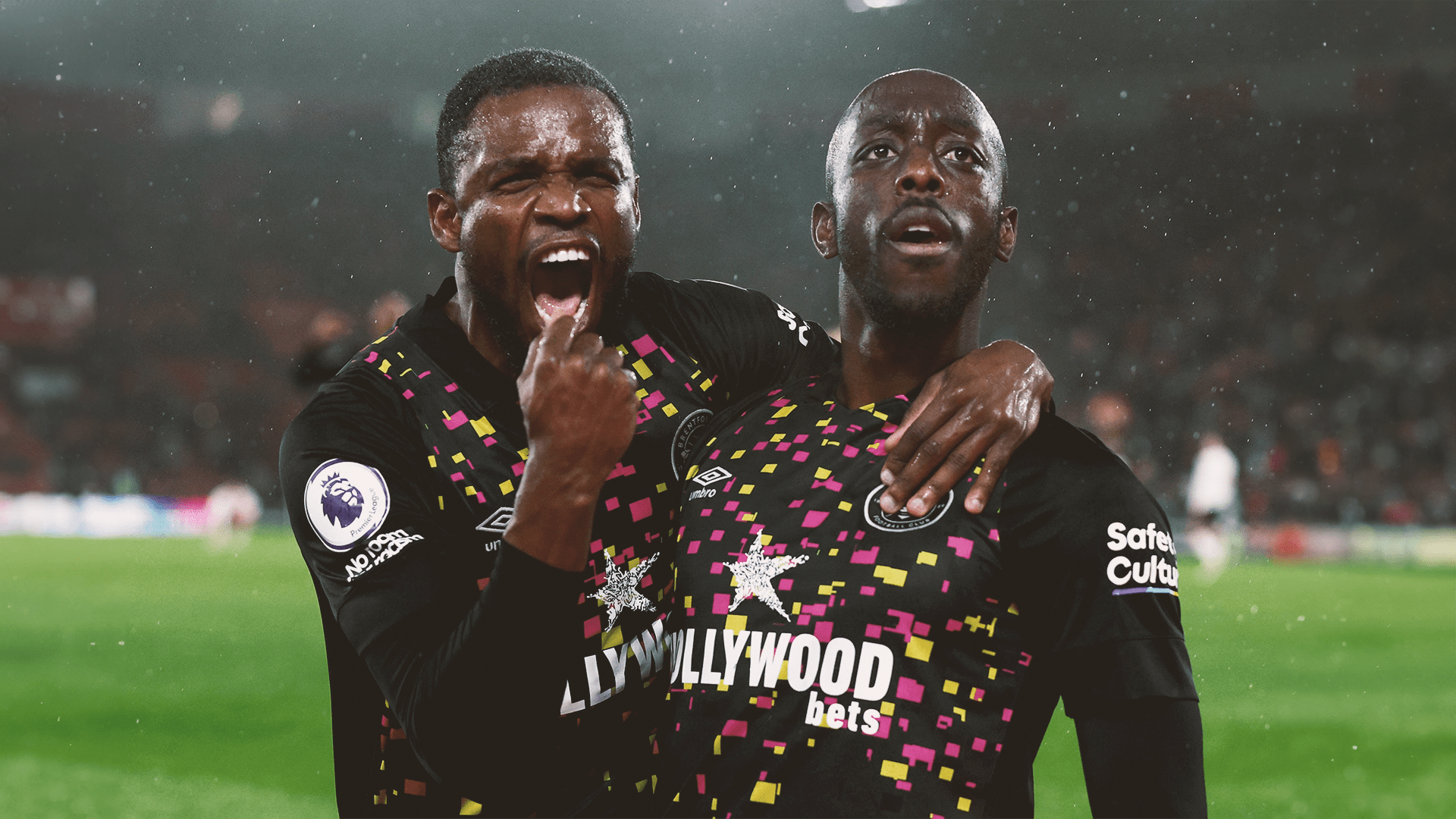 Yoane Wissa and Frank Onyeka