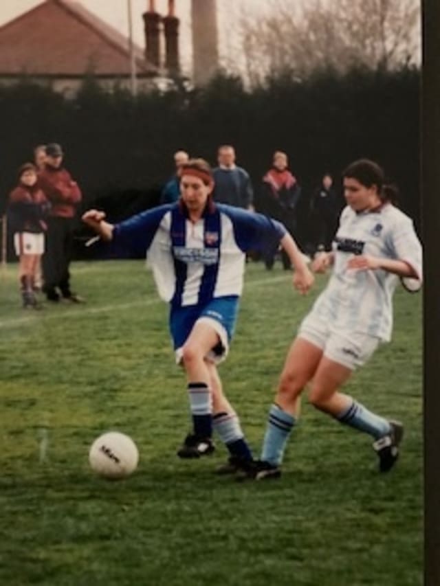 Amy Crook playing in 1996