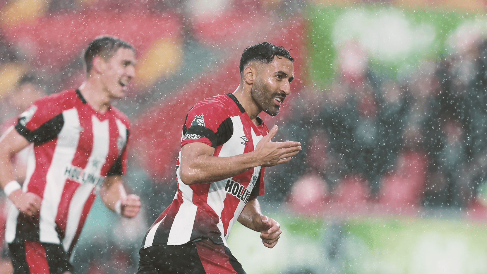 Ghoddos celebrates v Burnley