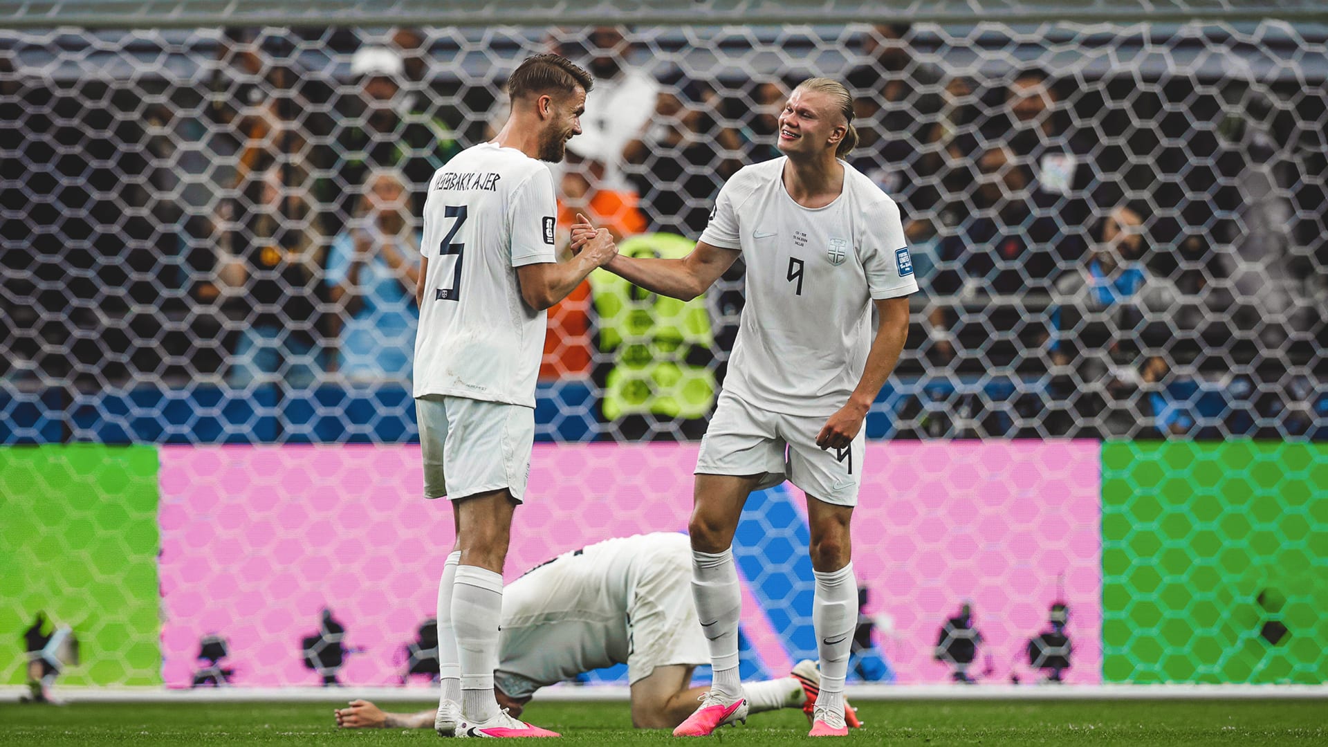 Kristoffer Ajer and Erling Haaland - Norway