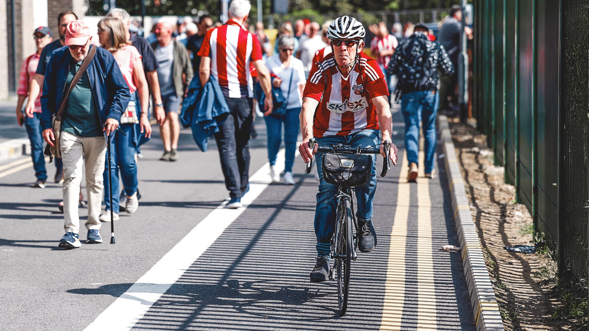 Bike to Brentford, Man on Bike
