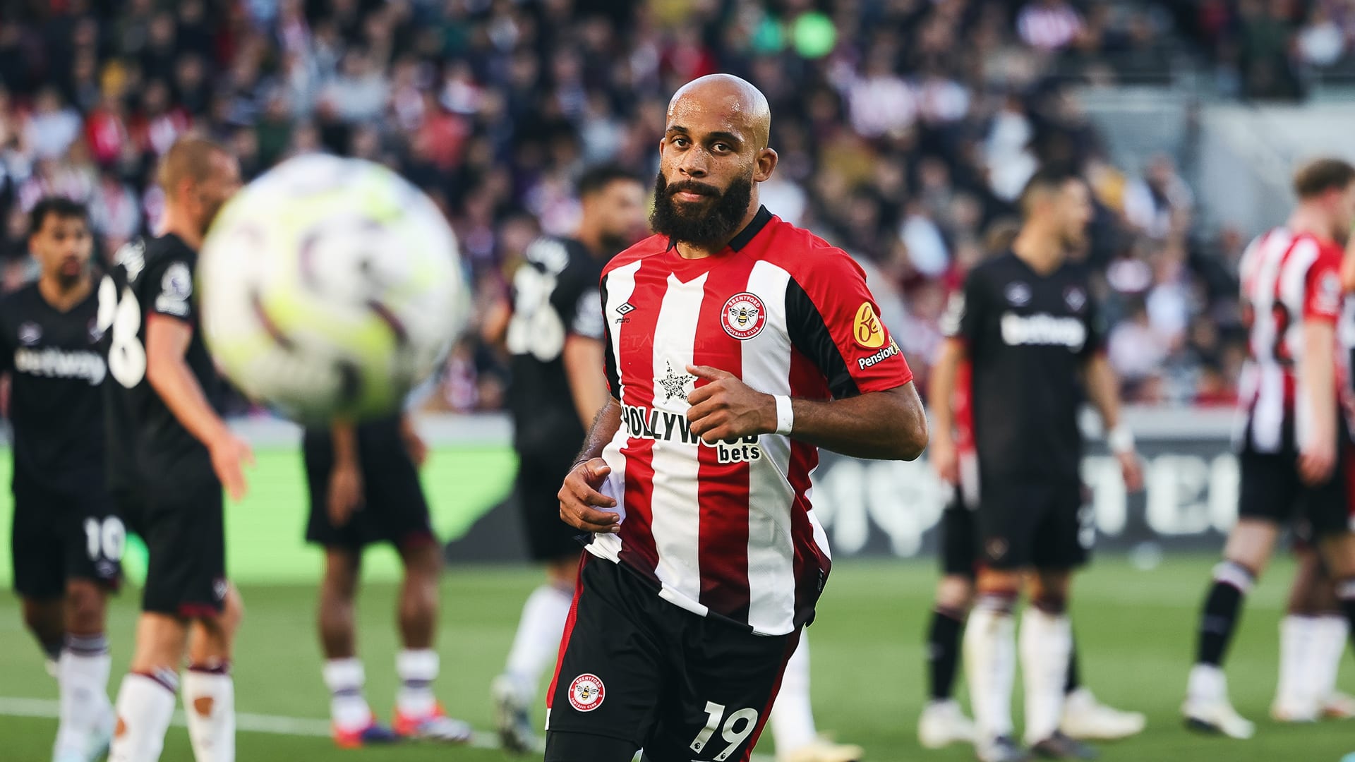 Bryan Mbeumo v West Ham