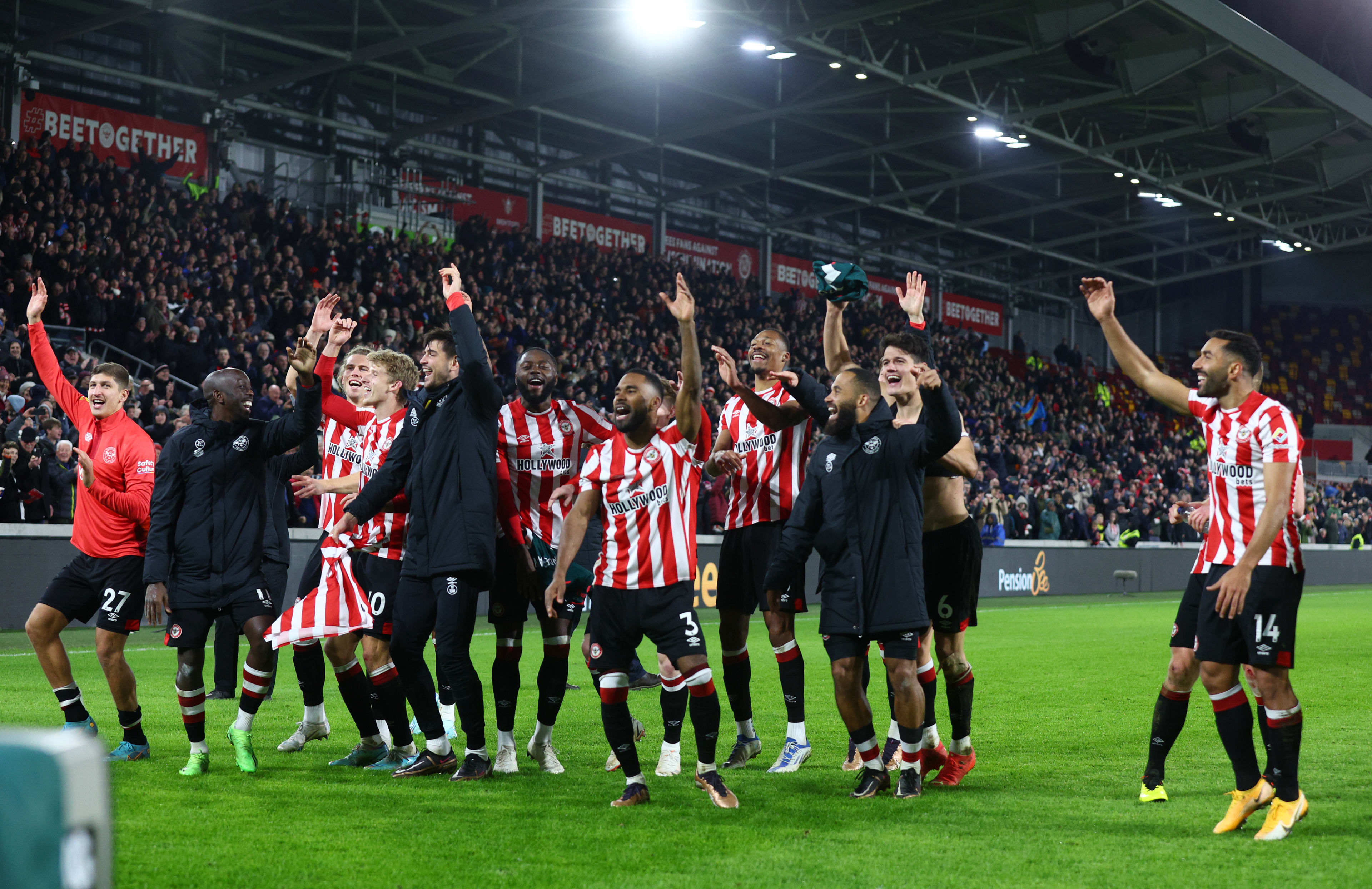 Players celebrating