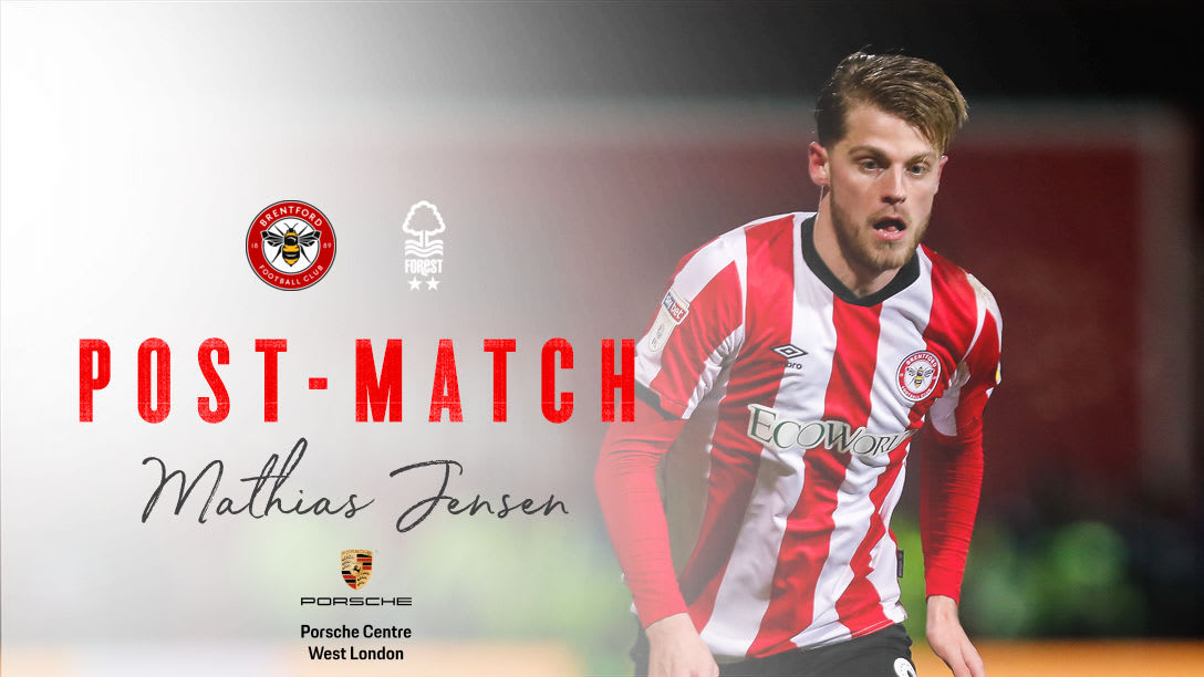 Reaction: Mathias Jensen on narrow Forest defeat