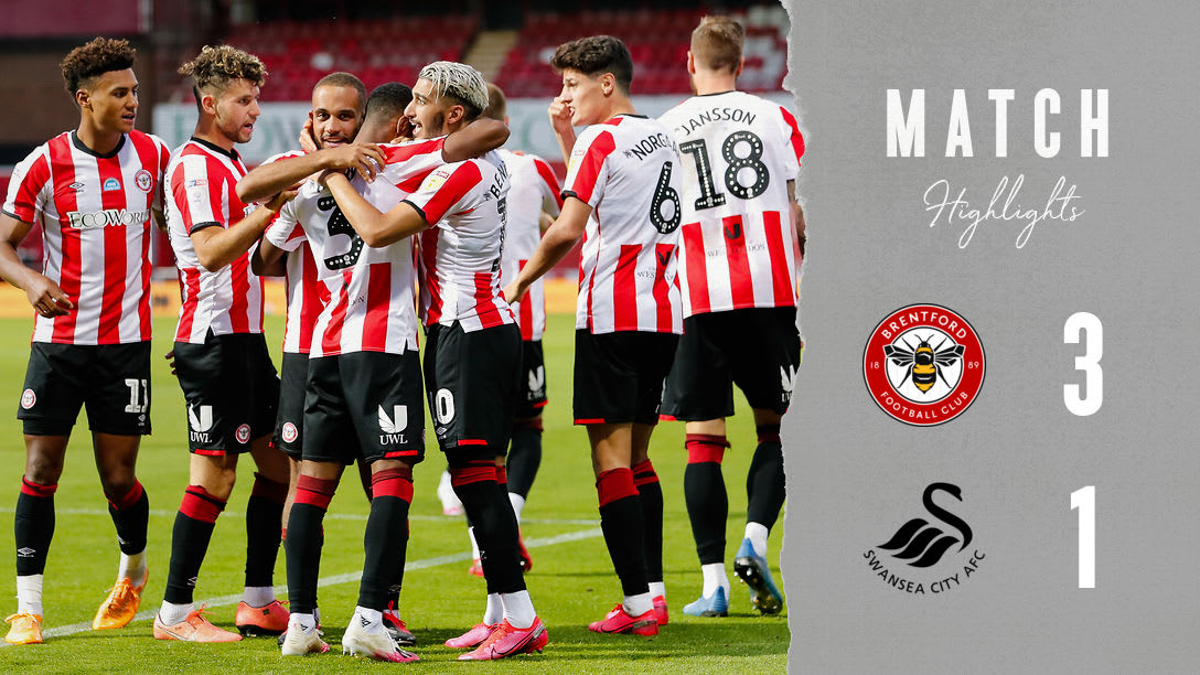 Match Highlights: Brentford 3 Swansea City 1 