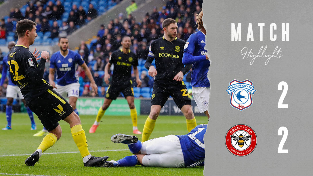 Match Highlights: Cardiff City 2 Brentford 2