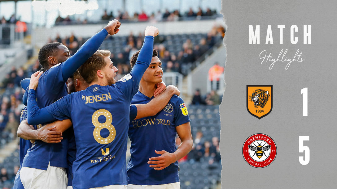 Match Highlights: Hull City 1 Brentford 5