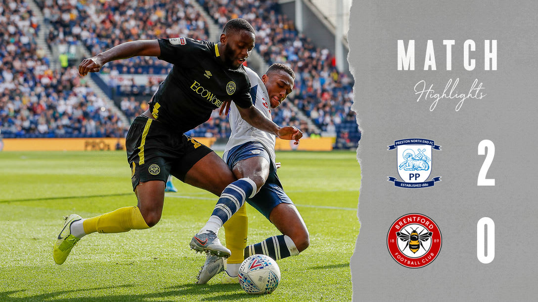 Match Action: Preston North End 2 Brentford 0