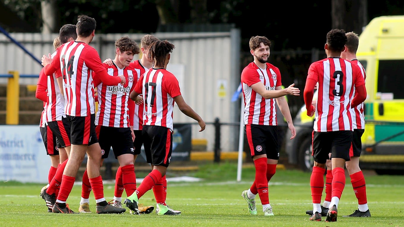 Brentford B in action on Wednesday against Charlton Athletic Under-23s