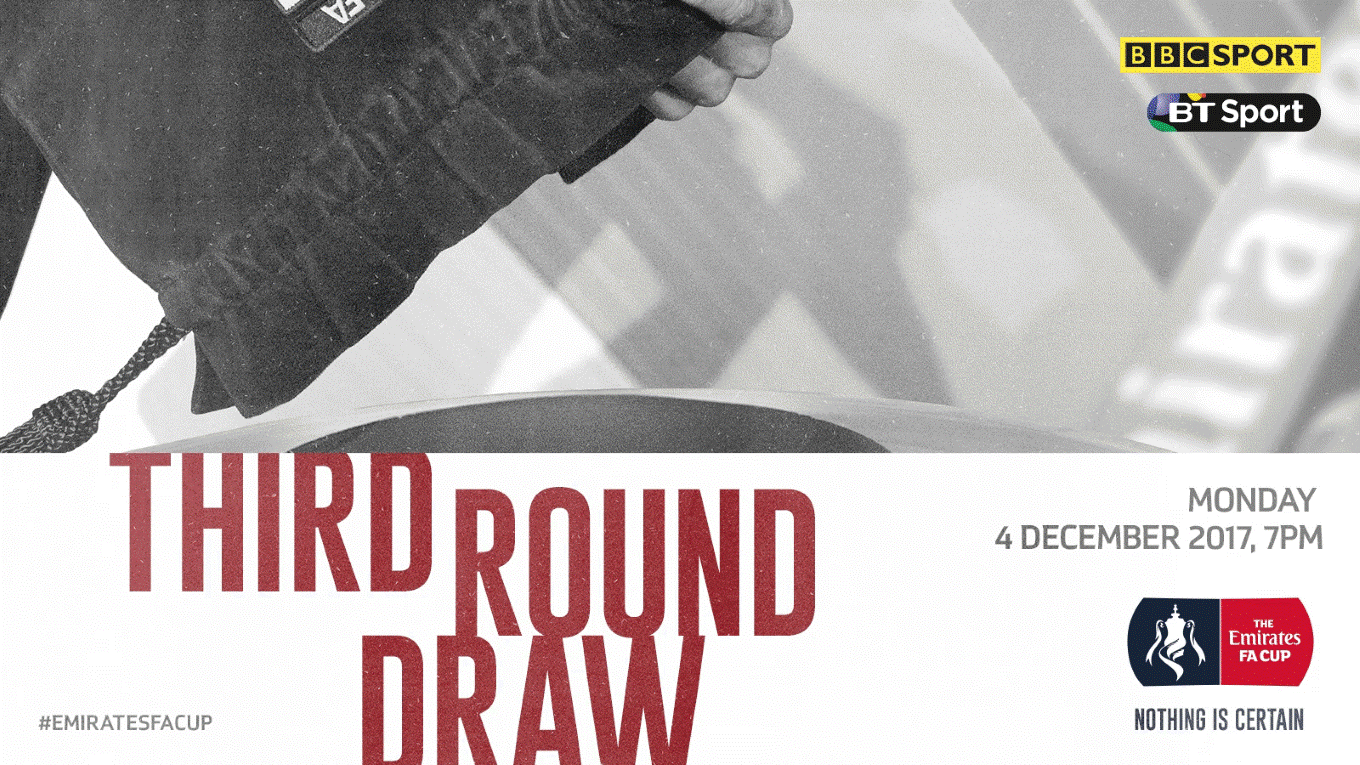 Emirates FA Cup Third Round draw tonight