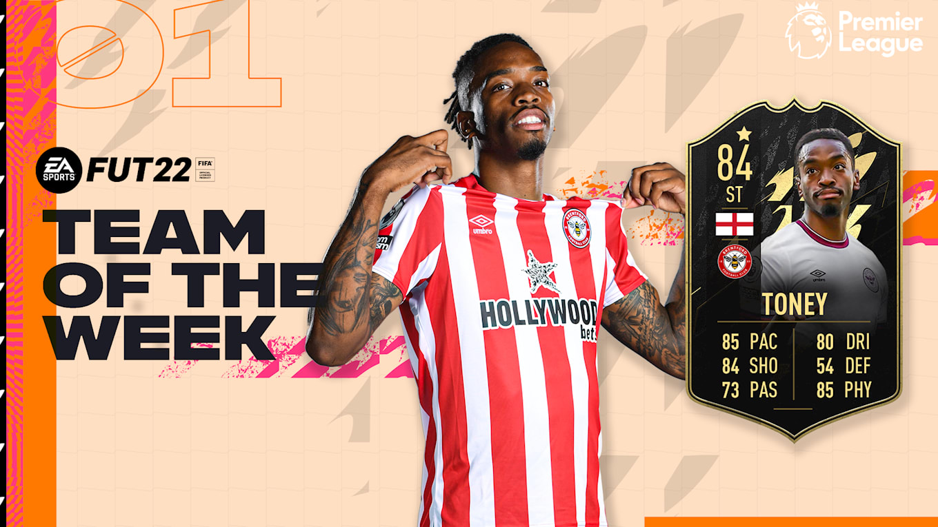 Ivan Toney the first FIFA 22 Ultimate Team Featured Player
