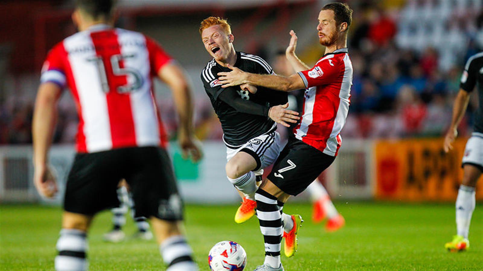 Exeter City v Brentford pictures