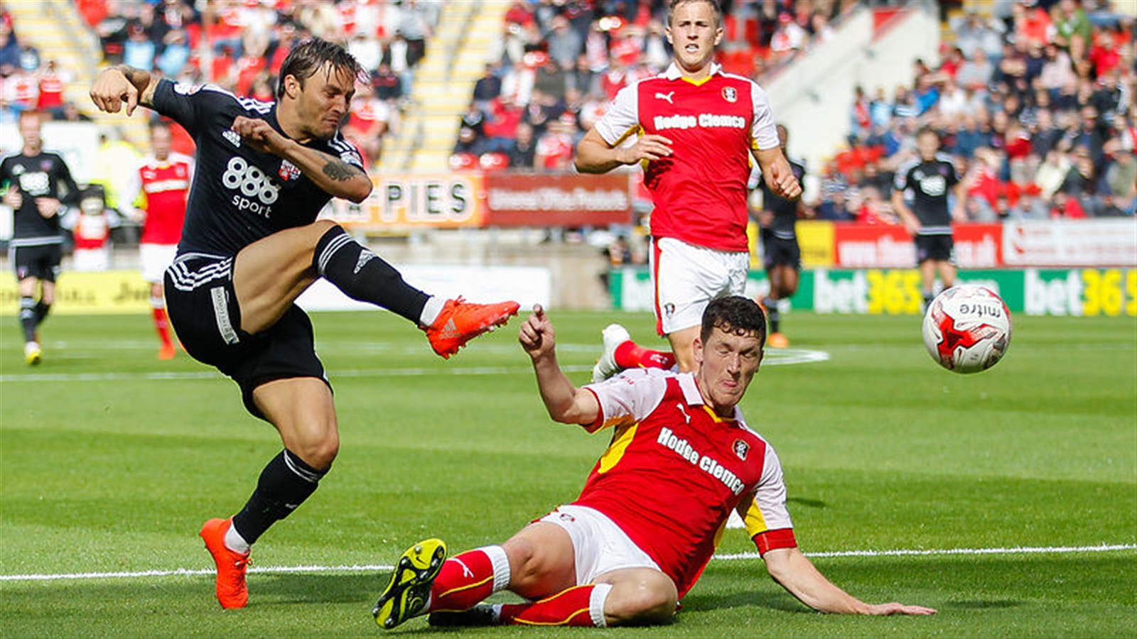 Rotherham United v Brentford pictures