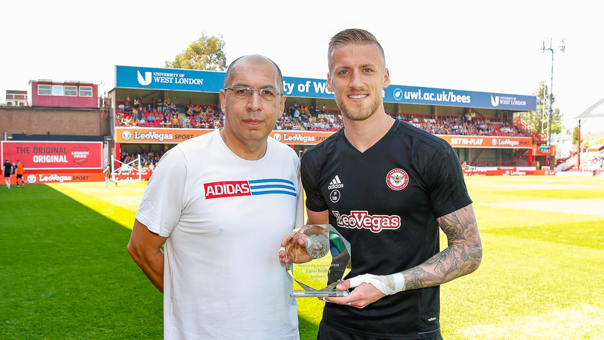 Daniel Bentley named Club's Community Champion