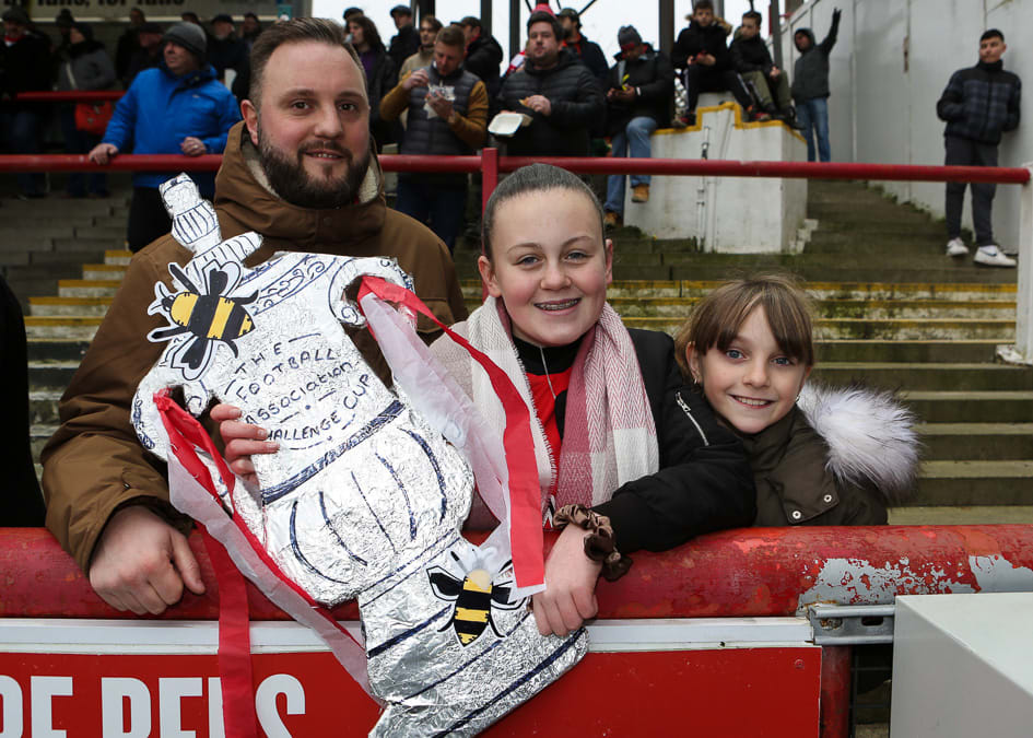 off the pitch at FA Cup third round