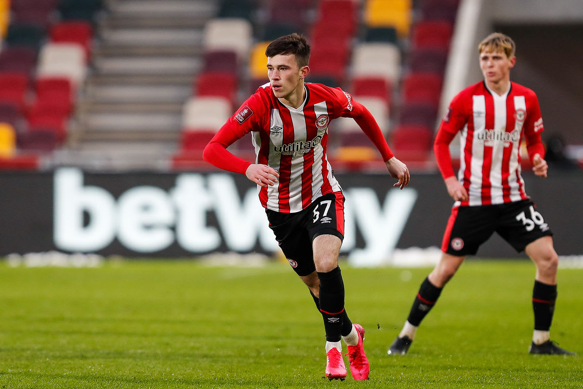 Alex Gilbert features for Ireland as they are beaten by Denmark