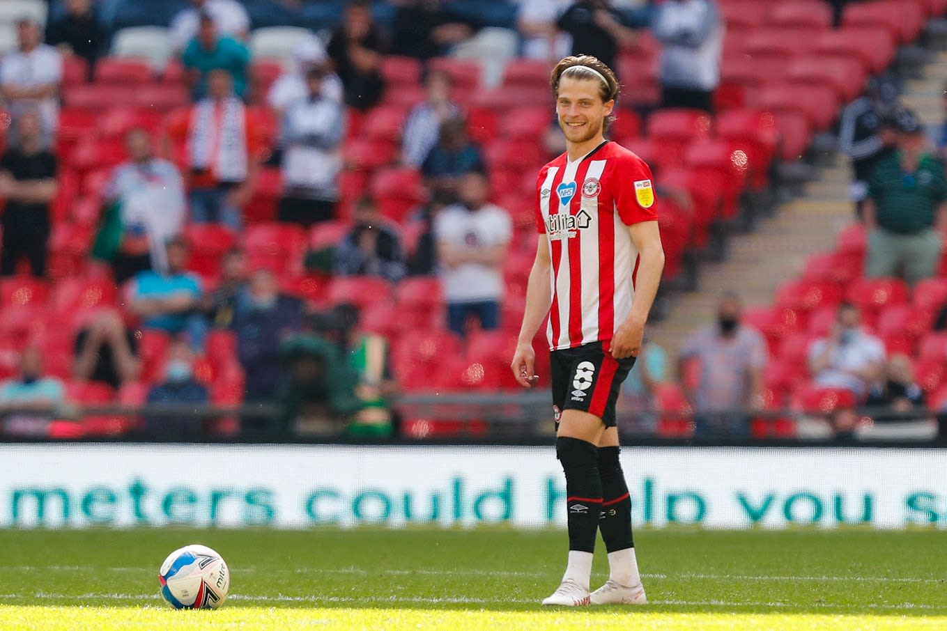 Watch: Mathias Jensen Sky Bet Championship Play-Off Final press conference