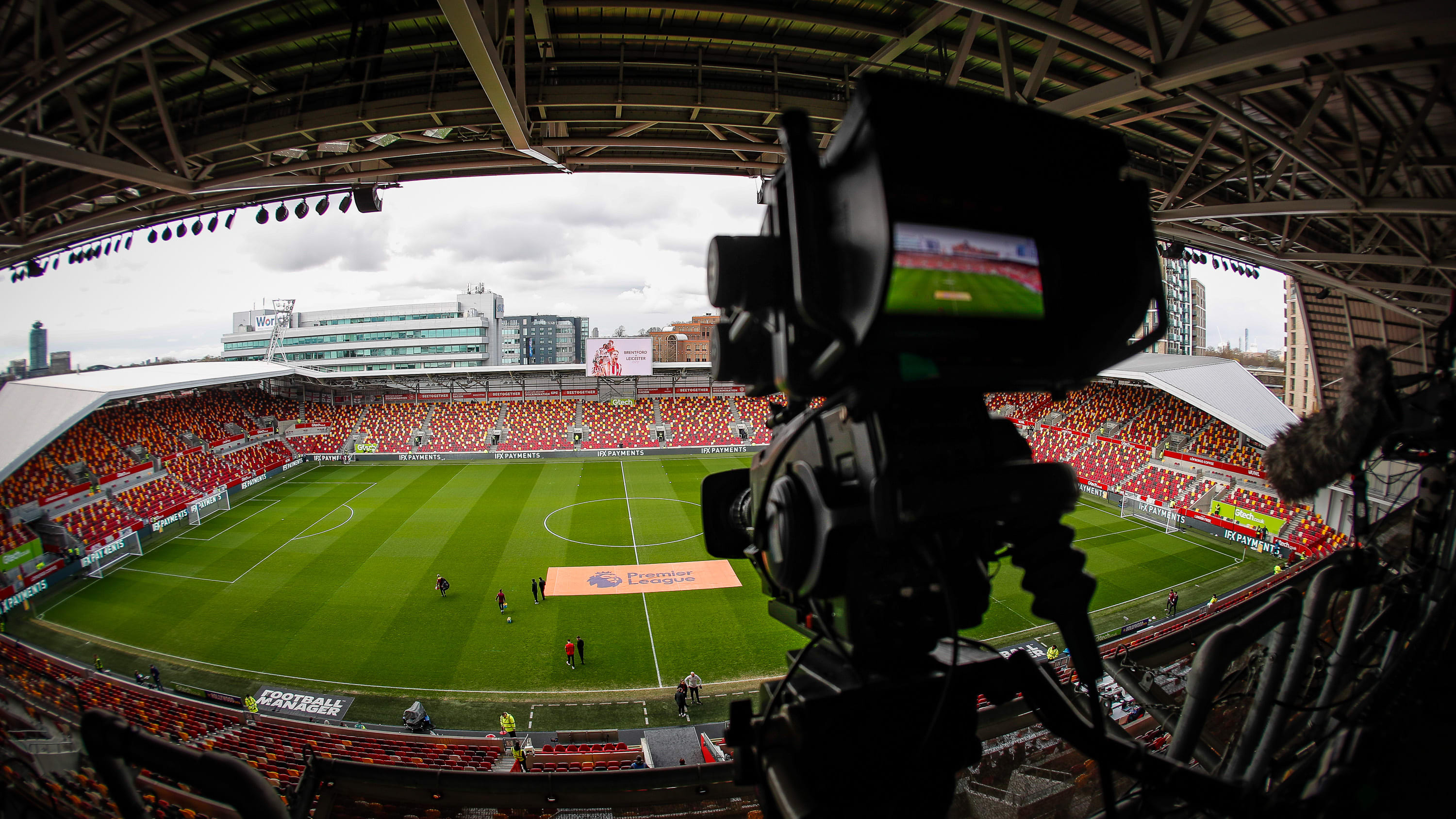 Brentford TV camera Gtech Community Stadium
