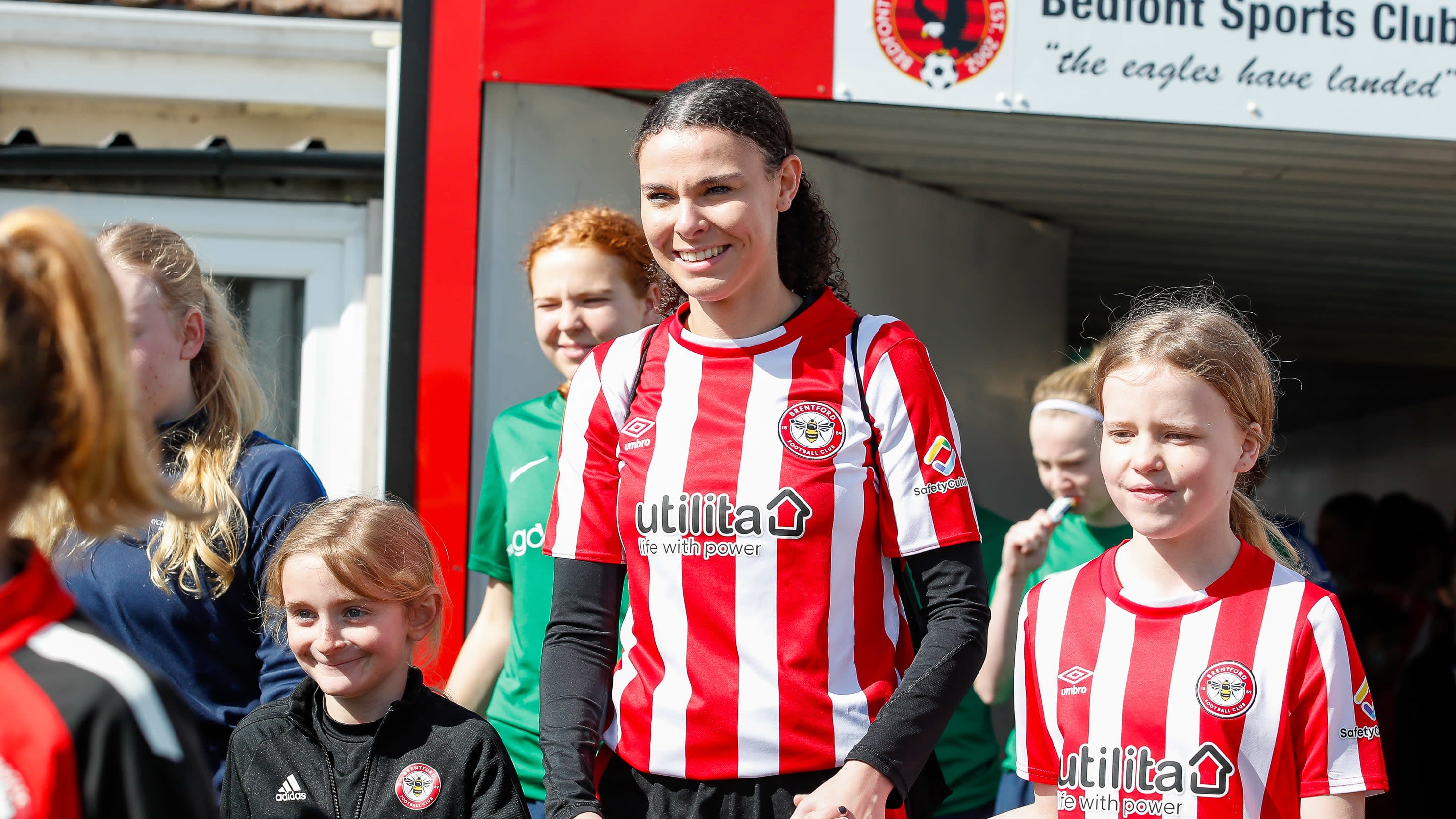 Brentford women and mascots