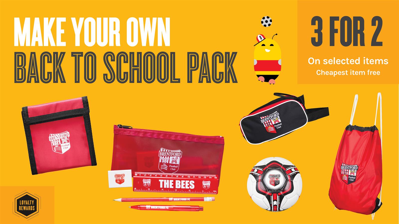 3 for 2 on our Back to School selection