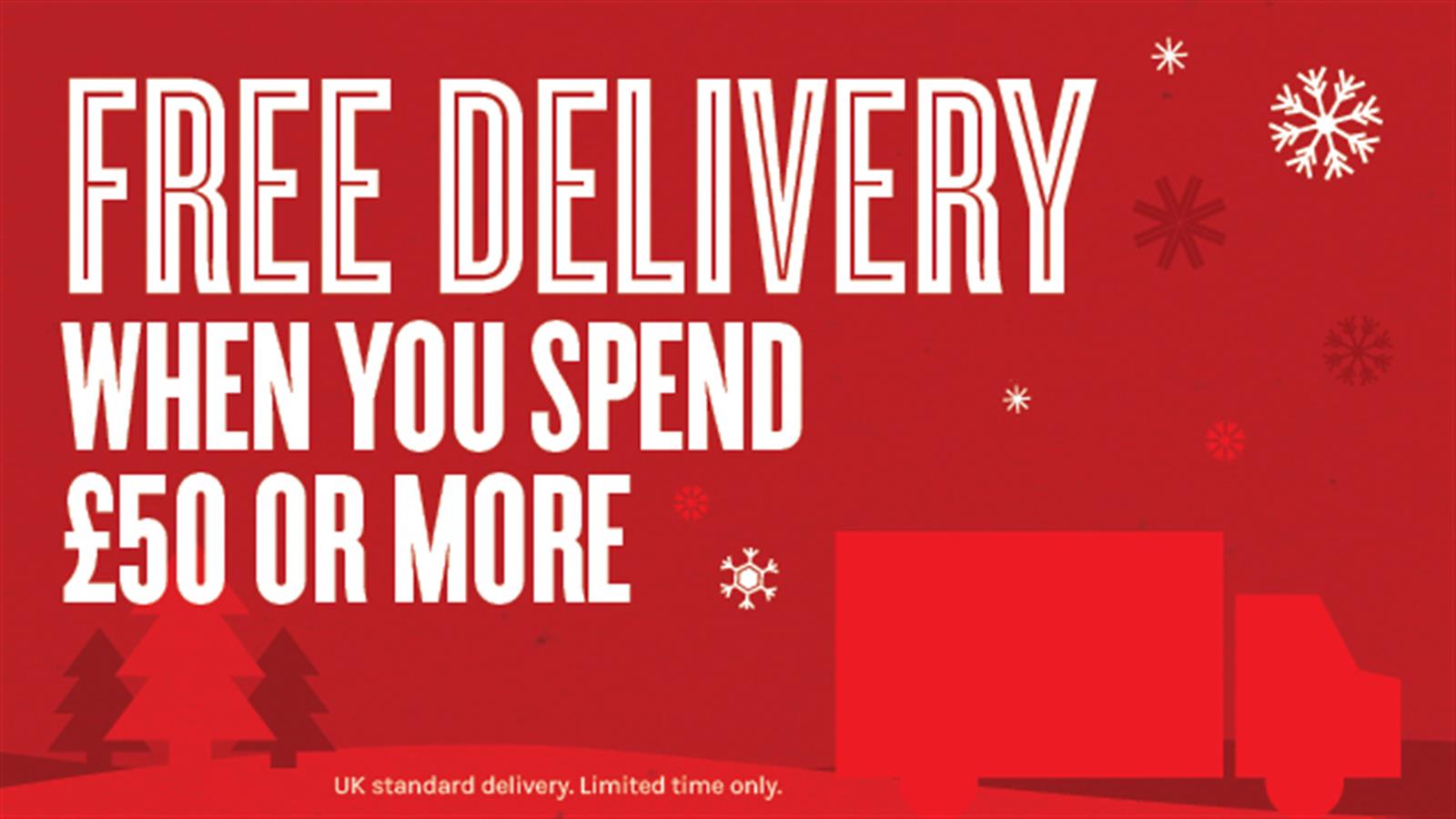 Final day for free delivery on your Christmas gifts