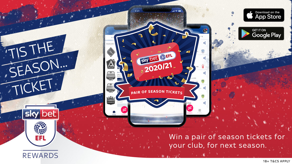 Win a pair of Season Tickets EVERYDAY until Christmas Eve