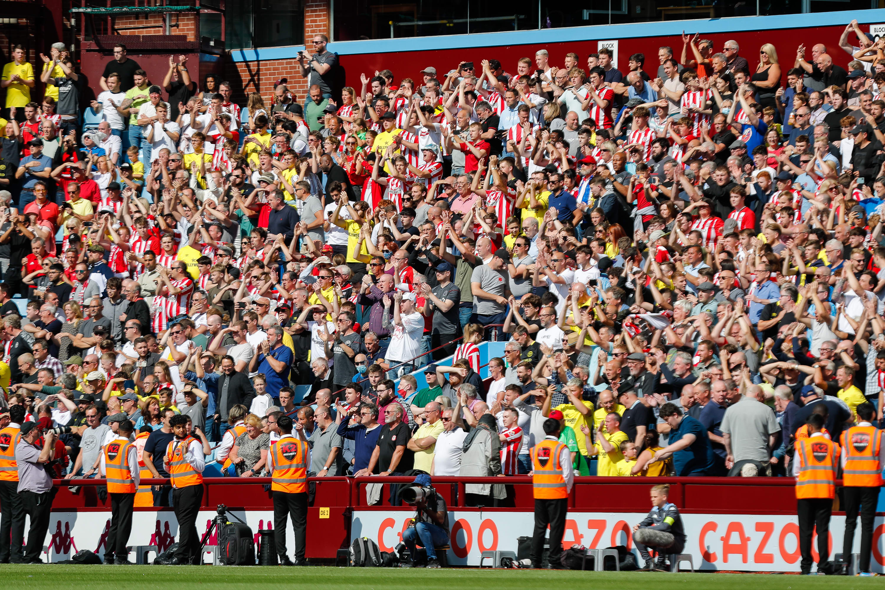 Brentford fans Villa Park