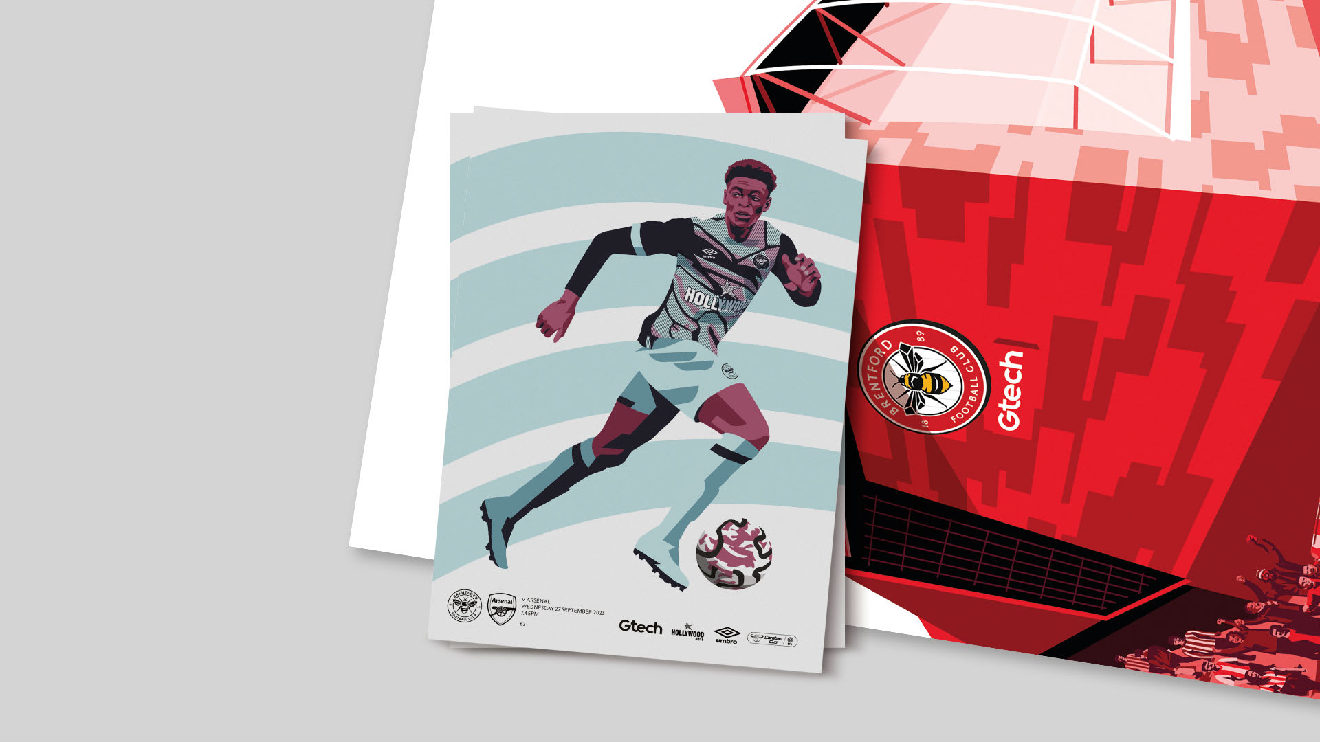 Brentford v Arsenal programme cover