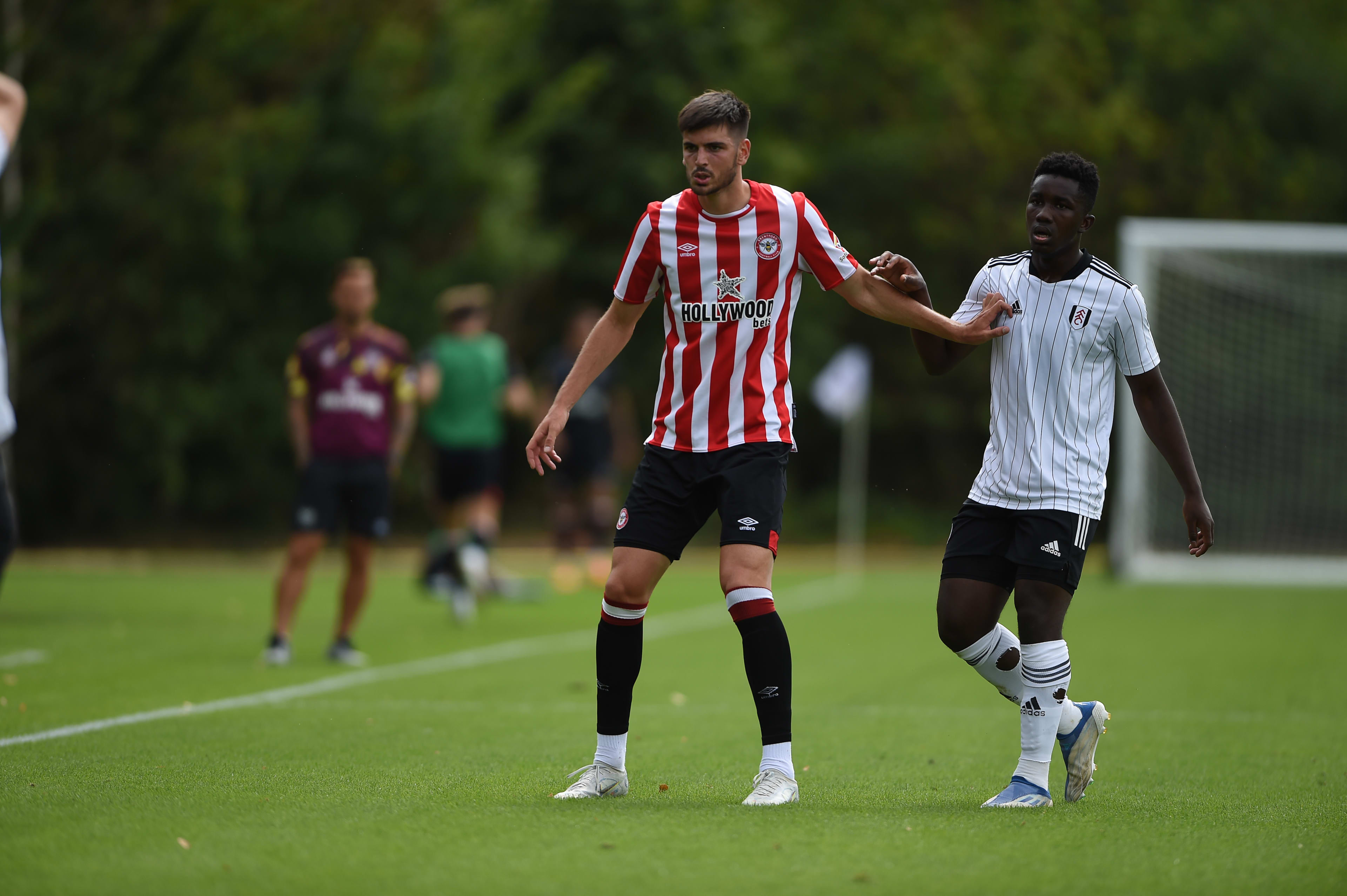 Tristan Crama in action against Fulham
