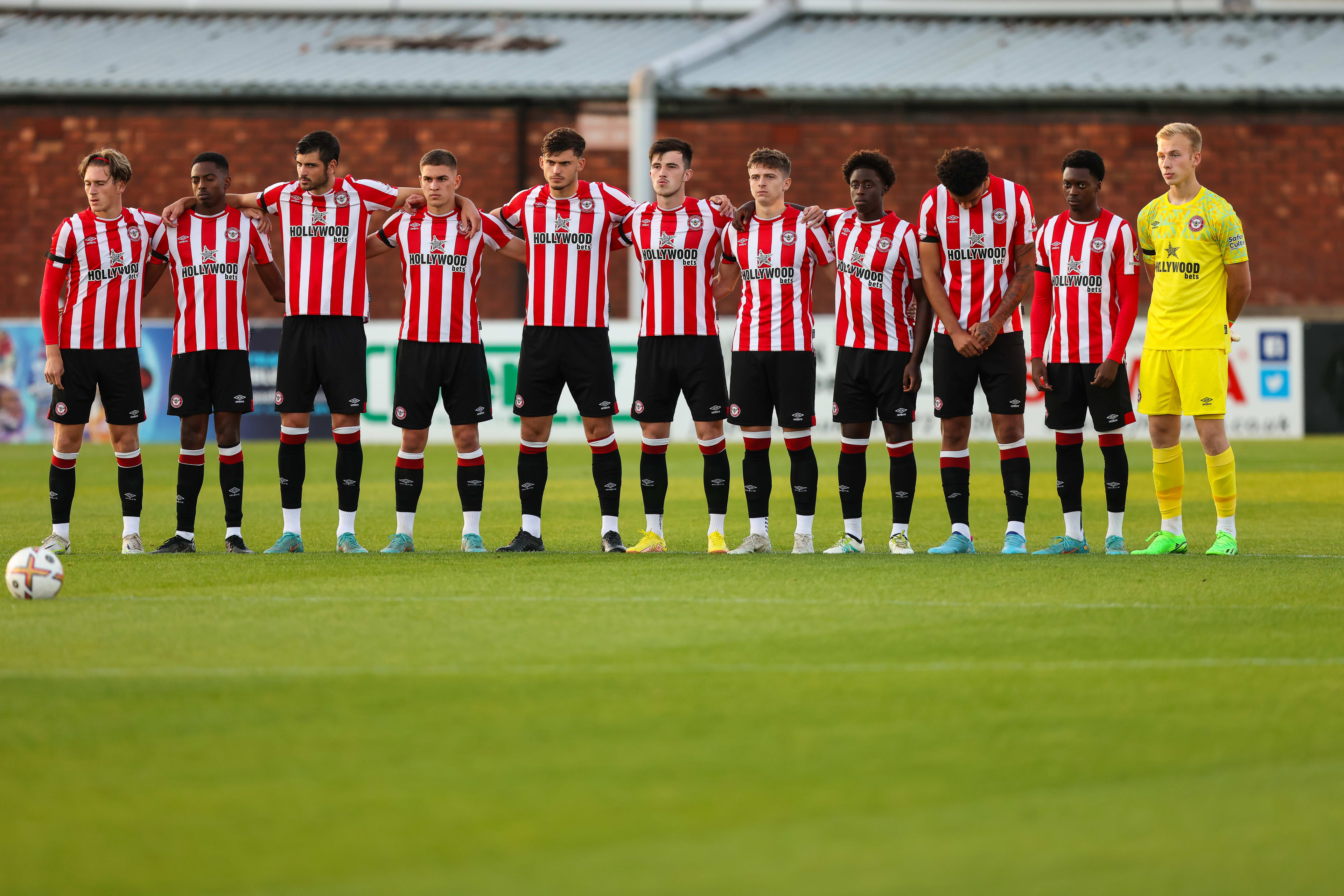 There was one minute of silence as the sides paid respect to Her Majesty The Queen following her recent passing