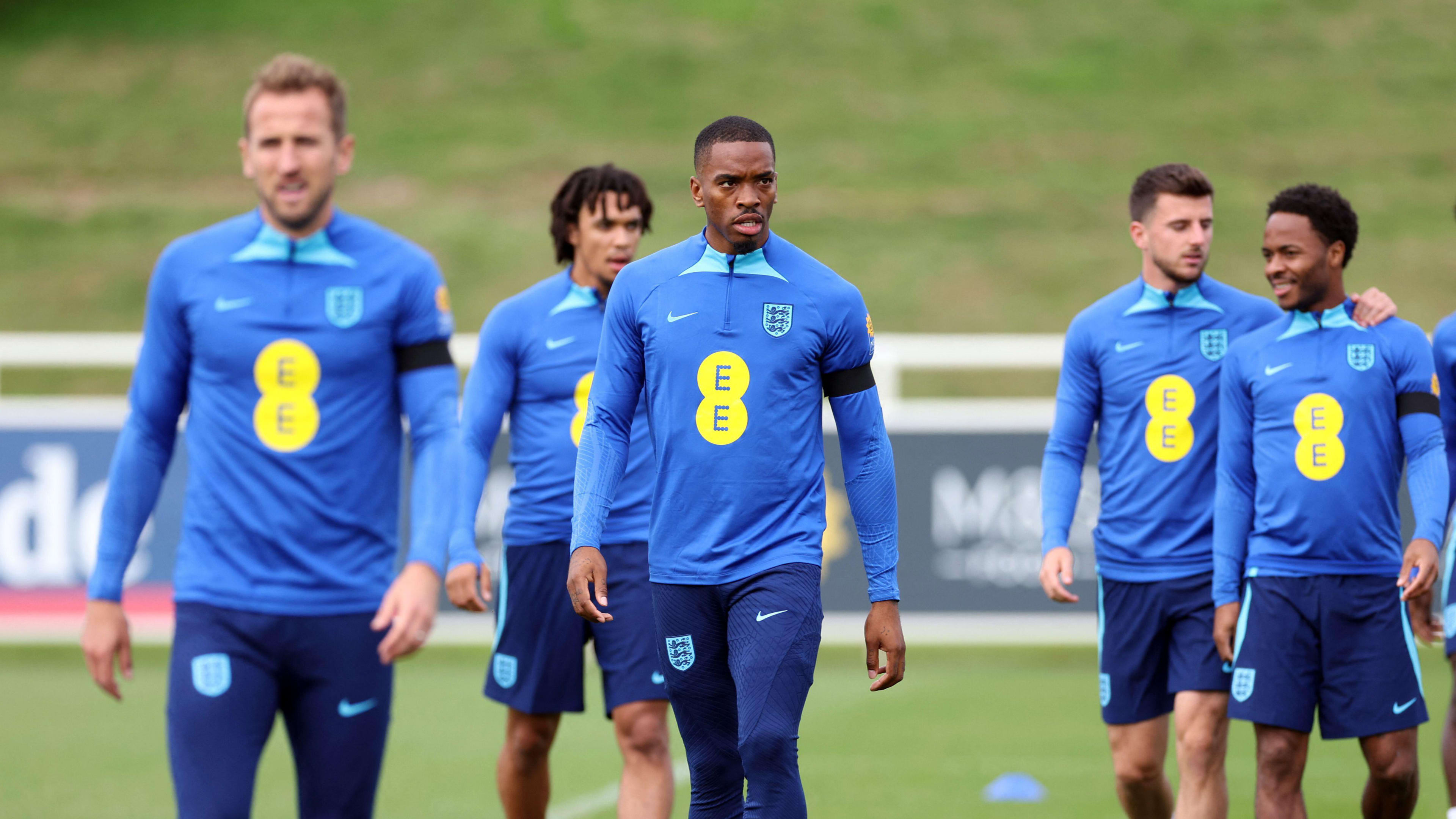 Ivan Toney England training (call-up hero)