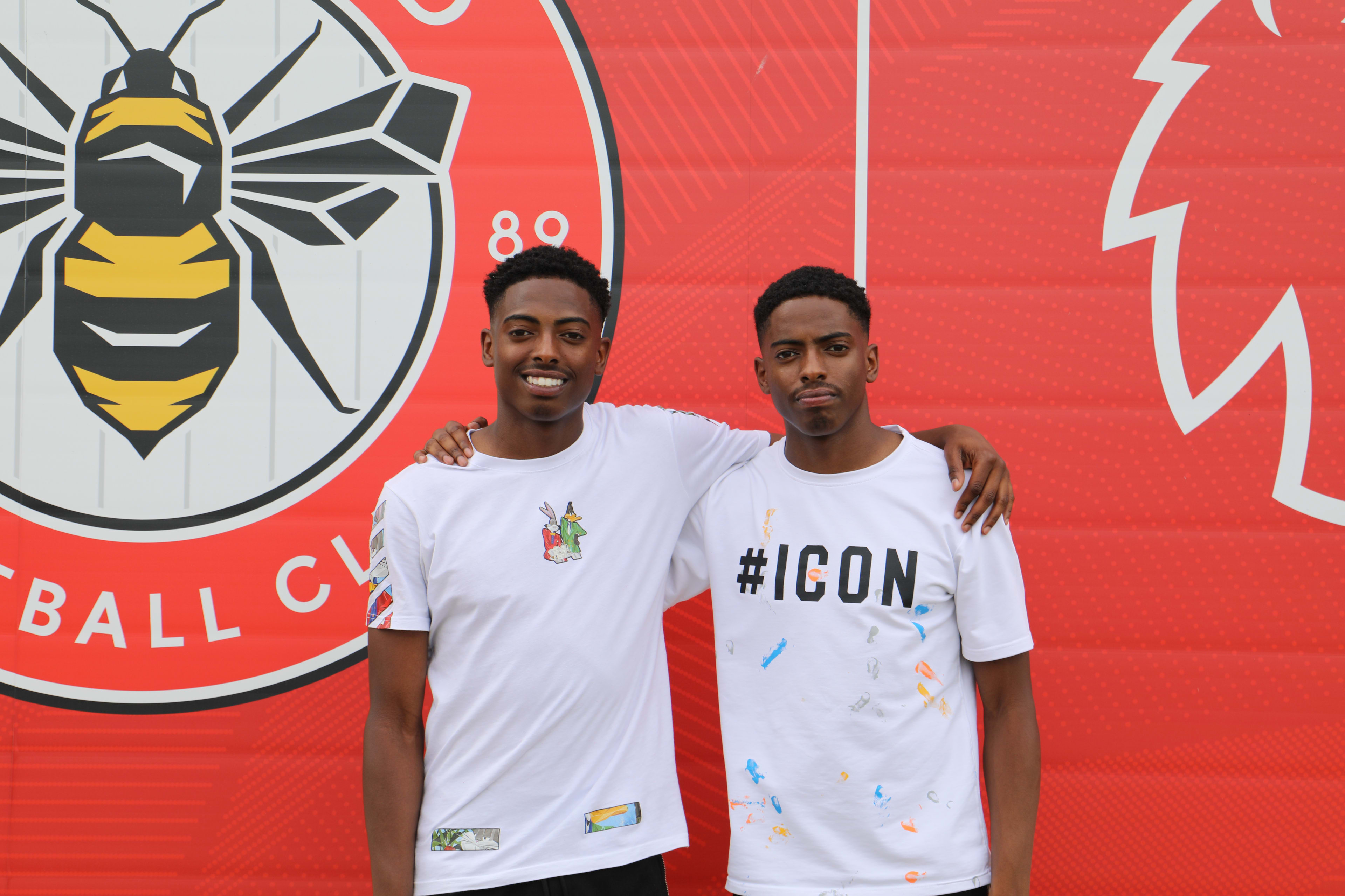 Kyreece (left) with his twin brother (right)